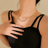 316L Stainless Steel Star Moon Butterfly Charm Choker Necklace