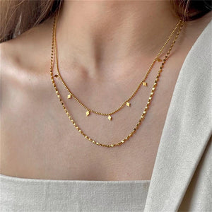 316L Stainless Steel Star Moon Butterfly Charm Choker Necklace