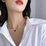 Vintage Elegance Charms Snake Bone Chain Choker Necklace