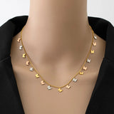 316L Stainless Steel Butterfly Charms Chain Choker Necklace