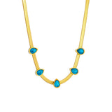 316L Stainless Steel Zircon Charms Choker Necklace