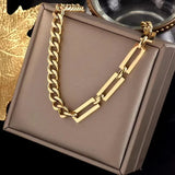316L Stainless Steel Cuba Chain Necklace for Women Men