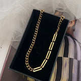 316L Stainless Steel Cuba Chain Necklace for Women Men