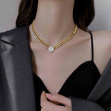 316L Stainless Steel Queen Avatar Chunky Chain Choker Necklace
