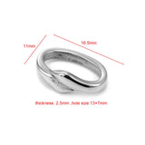 316L Stainless Steel Oval Slide Beads 12x6mm DIY Jewelry Men's Accessories