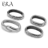 316L Stainless Steel Oval Slide Beads 12x6mm DIY Jewelry Men's Accessories