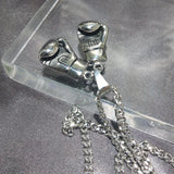 Stainless Steel Boxing Glove Pendant Necklaces Men Boys Sport Fitness Jewelry