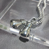 Stainless Steel Boxing Glove Pendant Necklaces Men Boys Sport Fitness Jewelry