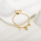 316L Stainless Steel Zircon Bracelet Ladies High Jewelry Accessories