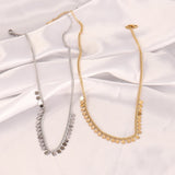316L Stainless Steel Pearl Tassel Necklace for Women