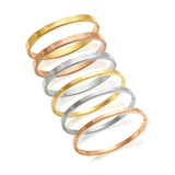 316L Stainless Steel Pentagram Bangles Bracelets Rose Plating