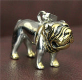 316L Stainless Steel Bull Dog Pendant