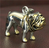 316L Stainless Steel Bull Dog Pendant