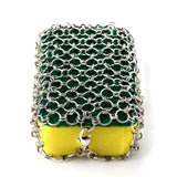 316L Stainless Steel Pot Cleaning Brush Ring Net Sponge Metal Brush