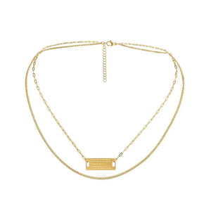 316L Stainless Steel Dream Nameplate Necklace for Women
