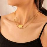 316L Stainless Steel Dream Nameplate Necklace for Women