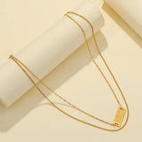 316L Stainless Steel Dream Nameplate Necklace for Women