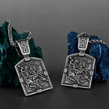 Retro Holy Warrior Cross Amulet Pendant