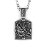 Retro Holy Warrior Cross Amulet Pendant