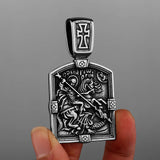 Retro Holy Warrior Cross Amulet Pendant