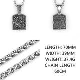 Retro Holy Warrior Cross Amulet Pendant