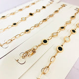 316L Stainless Steel Roman Numerals Cat's Eye Bracelet