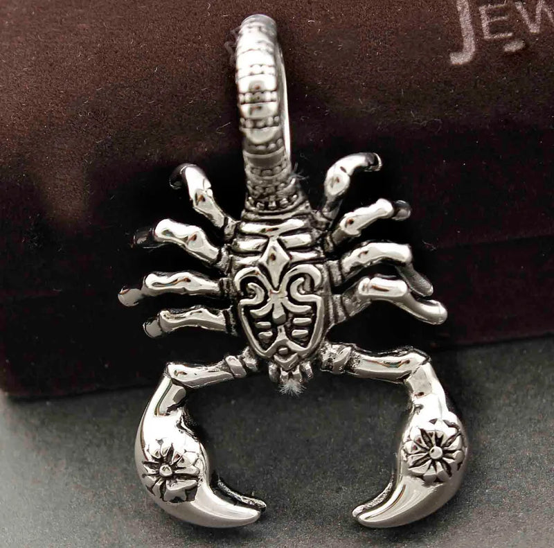 316L Stainless Steel Scorpion Constellation Pendant Necklace