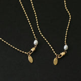 316L Stainless Steel Rice Pearls Necklace For Women