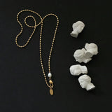 316L Stainless Steel Rice Pearls Necklace For Women