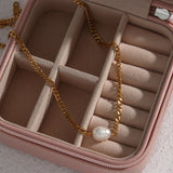 316L Stainless Steel Freshwater Pearl Necklace for Women