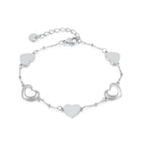 316L Stainless Steel Peach Heart Bracelet Ladies High Jewelry Accessories