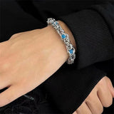 316L Stainless Steel Hip Hop Beading Charm Chain Bracelet SAB593