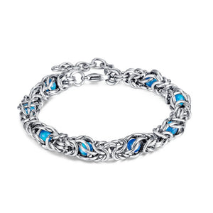 316L Stainless Steel Hip Hop Beading Charm Chain Bracelet SAB593