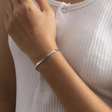 Classic 316L Stainless Steel Snake Chain Bracelet 4MM Wide