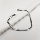 Classic 316L Stainless Steel Snake Chain Bracelet 4MM Wide