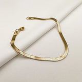 Classic 316L Stainless Steel Snake Chain Bracelet 4MM Wide