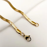 Classic 316L Stainless Steel Snake Chain Bracelet 4MM Wide