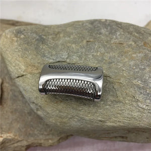 316L Stainless Steel Snakeskin Pattern Magnetic Clasp Hook 12*6mm