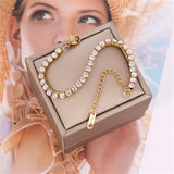 316L Stainless Steel Zirconia Charm Bracelet Women Girls