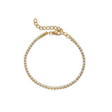 316L Stainless Steel Zirconia Charm Bracelet Women Girls