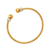 316L Stainless Steel Charm Bracelet Chain Link Braided Cuff Bangle