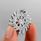 Sun Wheel Pendant Necklace Slavic Symbol