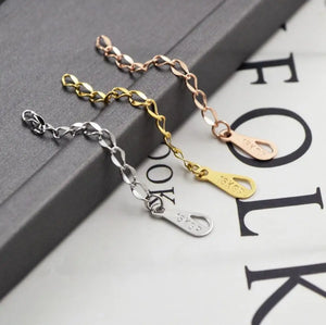 316L Stainless Steel Tail Chain For Bracelet Necklace Titanium Link Extender