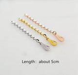 316L Stainless Steel Tail Chain For Bracelet Necklace Titanium Link Extender