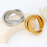 316L Stainless Steel Winding Bracelet for Women
