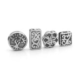 316L Stainless Steel Tree of Life European Spacer Charms Beads