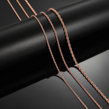 316L Stainless Steel Twist Rope Chains Men Women Necklace