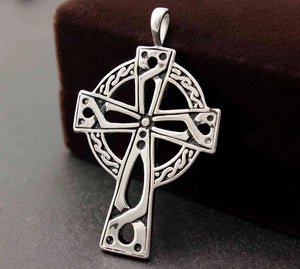 Vintage Cross Charm Pendant 316L Stainless Steel