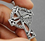 Vintage Cross Charm Pendant 316L Stainless Steel