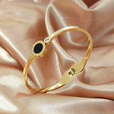 316L Stainless Steel Zircon Roman Numeral Bracelet